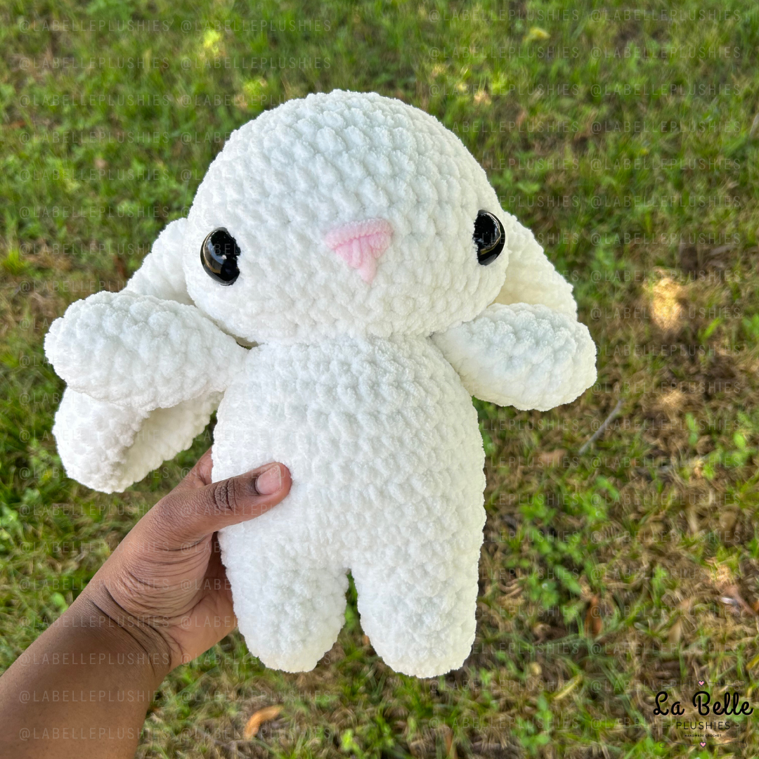 Crochet Bunny Plushie - White Stuffed Animal